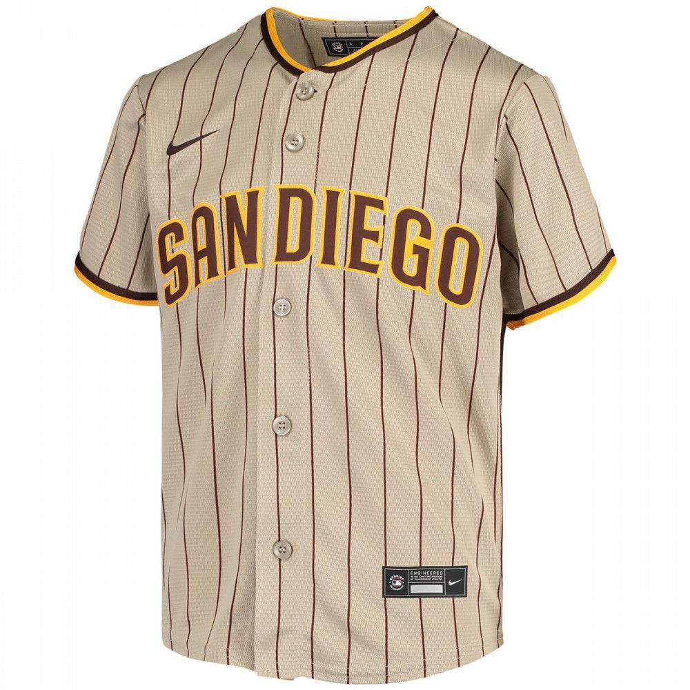 Fernando Tatis Jr. San Diego Padres Youth Alternate Replica Player Jersey - Tan-Pro Kit Vault | Brand New 26/27 Sports Jerseys